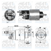 46283 Elektromagnetický spínač, startér MEAT & DORIA