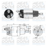 46286 Elektromagnetický spínač, startér MEAT & DORIA