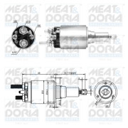 46290 Elektromagnetický spínač, startér MEAT & DORIA