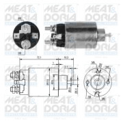 46297 Elektromagnetický spínač, startér MEAT & DORIA