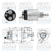 46303 Elektromagnetický spínač, startér MEAT & DORIA