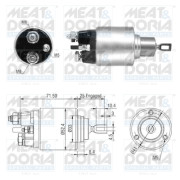 46308 Elektromagnetický spínač, startér MEAT & DORIA