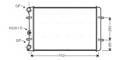 AI2129 Chladič, chlazení motoru AVA QUALITY COOLING
