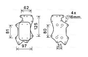 AI3403 Olejový chladič, motorový olej AVA QUALITY COOLING