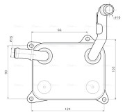 AI3454 Olejový chladič, motorový olej AVA QUALITY COOLING