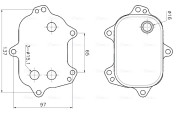 AI3456 Olejový chladič, motorový olej AVA QUALITY COOLING