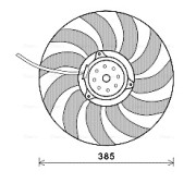 AI7514 Větrák, chlazení motoru AVA QUALITY COOLING