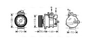 AIAK272 Kompresor, klimatizace AVA QUALITY COOLING