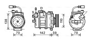 AIK340 Kompresor, klimatizace AVA QUALITY COOLING