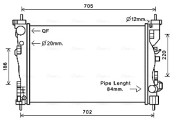 ALA2120 Chladič, chlazení motoru AVA QUALITY COOLING