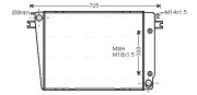 BW2251 Chladič, chlazení motoru AVA QUALITY COOLING