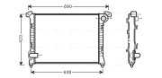 BW2286 Chladič, chlazení motoru AVA QUALITY COOLING