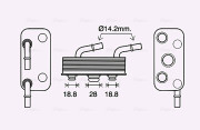 BW3559 Chladič oleje, automatická převodovka AVA QUALITY COOLING