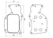 BW3629 Olejový chladič, motorový olej AVA QUALITY COOLING