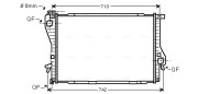 BWA2301 Chladič, chlazení motoru AVA QUALITY COOLING