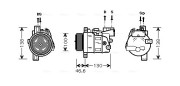 BWK319 Kompresor, klimatizace AVA QUALITY COOLING