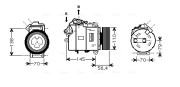 BWAK330 Kompresor, klimatizace AVA QUALITY COOLING