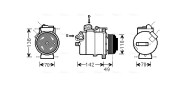 BWAK389 Kompresor, klimatizace AVA QUALITY COOLING