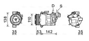 BWAK393 Kompresor, klimatizace AVA QUALITY COOLING