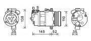 BWAK545 AVA QUALITY COOLING kompresor klimatizácie BWAK545 AVA QUALITY COOLING
