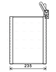 BWV476 Výparník, klimatizace AVA QUALITY COOLING