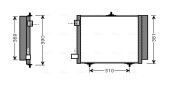 CN5205 Kondenzátor, klimatizace AVA QUALITY COOLING