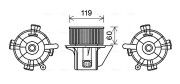 CN8299 vnitřní ventilátor AVA QUALITY COOLING