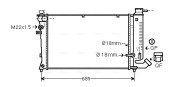 CNA2114 Chladič, chlazení motoru AVA QUALITY COOLING