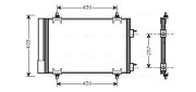 CNA5230D Kondenzátor, klimatizace AVA QUALITY COOLING