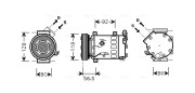 CNAK242 Kompresor, klimatizace AVA QUALITY COOLING