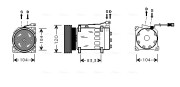 CNK175 Kompresor, klimatizace AVA QUALITY COOLING