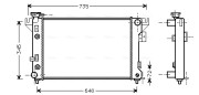 CR2032 AVA QUALITY COOLING chladič motora CR2032 AVA QUALITY COOLING