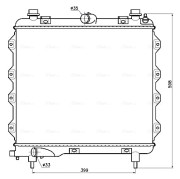 CR2148 Chladič, chlazení motoru AVA QUALITY COOLING