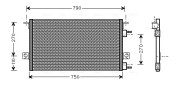 CR5037 Kondenzátor, klimatizace AVA QUALITY COOLING