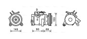 CRAK133 Kompresor, klimatizace AVA QUALITY COOLING
