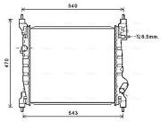 CT2070 Chladič, chlazení motoru AVA QUALITY COOLING