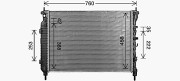 CT2083 Chladič, chlazení motoru AVA QUALITY COOLING