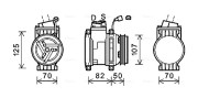 CTK041 Kompresor, klimatizace AVA QUALITY COOLING