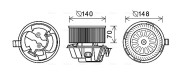 DA8012 vnitřní ventilátor AVA QUALITY COOLING