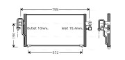 DN5183 Kondenzátor, klimatizace AVA QUALITY COOLING