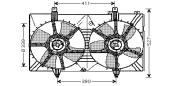 DN7518 Větrák, chlazení motoru AVA QUALITY COOLING