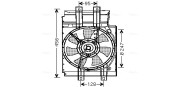 DN7519 Větrák, chlazení motoru AVA QUALITY COOLING