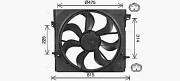 DN7540 Větrák, chlazení motoru AVA QUALITY COOLING