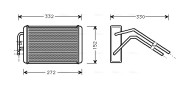 FD6291 Výměník tepla, vnitřní vytápění AVA QUALITY COOLING