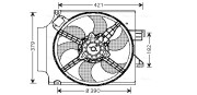 FD7513 Větrák, chlazení motoru AVA QUALITY COOLING
