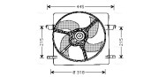 FD7516 Větrák, chlazení motoru AVA QUALITY COOLING