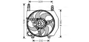 FD7525 Větrák, chlazení motoru AVA QUALITY COOLING