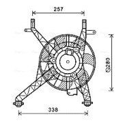 FD7558 Větrák, chlazení motoru AVA QUALITY COOLING