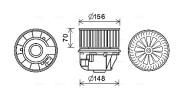 FD8613 vnitřní ventilátor AVA QUALITY COOLING