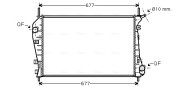 FDA2337 Chladič, chlazení motoru AVA QUALITY COOLING